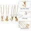 Fashion Designer Tiny Initial Necklace Jewelry 14K Gold Plated Dainty Letter Necklace