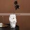 Light Luxury Irregular Folds White Vase Tabletop Ornament Ceramic Flower Vase For Home Decoration