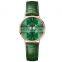 SHENGKE  Luxury Watch Ultra Thin Woman Hand Watches Office Ladies Style Wristwatch Original Design Green Watch K0157L