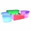 circle outdoor furniture garden set /commercial bar stools rechargeable led light table and chair sofa lounge party furniture