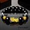 Lucky Wealthy Amulet Feng Shui Black Obsidian Wealth Bracelet