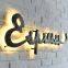 Led Channel Letters 3D Metal Sign Luminous Light Signage Gold Metal Stainless Steel Letter Sign