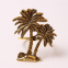 Modern Palm Tree Metal Stainless Steel Elegant Napkin Ring Holder