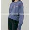Blank Custom Oversize Crewneck Sweatshirts Women Casual Sports Pullover Add Wool Gym Top Workout Walking Active Wear Clothes