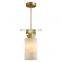 Modern luxury gold alabaster chandeliers for living room bedroom small hanging pendant lamp