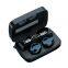 M9 TWS 5.1 BT earphone waterproof Wireless Earbuds with Mirror Digital Display Power LED Flashlight Function Headphones