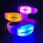 Christmas LED Flashing Wristband Custom LOGO Glow in Dark Sound Sensor LED Silicone Bracelet