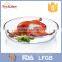 Latest product oval pyrex glass baking dish /glass plate