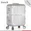 New design GPS luggage case aluminum trolley case with 4 wheels