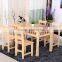 Custom Pine Wooden furniture tables and chairs,restaurant furniture set table and chair