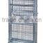 Foldable Metal Security Hotel Housekeeping Maid Cart Trolley