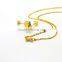 Nigerian Beads Jewelry Set Wedding Stainless Steel Jewelry Neckalce Sets