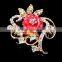 2015 resin rhinestone peacock brooch