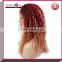 2015 Popular Style lace front Wig 3 Tone Color Human Hair Ombre Wig kinky curly