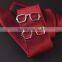 Fashion Men Tie Clips of Gold Plated Glasses Shape Tie Bars