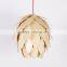 Wooden LED pendant light JK-8005B-29 Pine cone wood European fashion design style Modern Pendant light hanging lamps