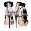 New arrival women sandals 2016 ankle strap fron tassel elegant european heels latest fashion design women party sandals