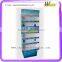 Supermarket Promotion Cardboard Floor Stand Custom Shelf Display