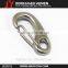 Stainless steel spring carabiner, metal snap hook for backpack,stainless steel spring gate snap hook