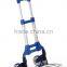 OEM design best price different colors aluminium made portable foldable shopping trolley