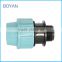 BOYAN zhejiang taizhou light blue plastic pipe fitting PP compression male adaptor