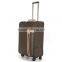 hot sell travel leather luggage with omni-directional wheel