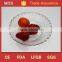 Fancy clear wedding deep dinner glass plate
