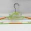 colorful ABS suit hanger from China, with TPR rubber strip and tie bar, no notch , custom