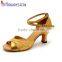 OEM,ODM wholesale yellow glitter ladies dancing shoe