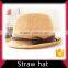 Short beach straw cowboy hat