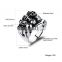 new products 2016 316L stainless steel terminator skull ring for men