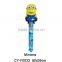2016Wholesale Hand Holder Minion shaped foil balloon helium balloon for party decoration