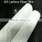 New arrival waterproof 4d glossy white car body wrap carbon fiber car parts vinyl film