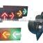 200mm Red&Yellow&Green LED arrow traffic light three units