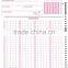 testing sheet for optical mark reader (OMR scanner) / form designning and printing