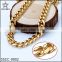 Men's Gold Tone Thick round Cut Cuban Curb Link Chain Necklace with lobster clasp                        
                                                                                Supplier's Choice