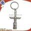 die cast new style spinning rotaty kirsite metal keychain with printing logo