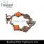 2016 Fashion Indian ethnic ancient gold resin bracelet for women wholesale