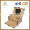 Full grain leather cosmetic box manufacturer  China