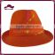Men's Neon Cotton Bootlegger Gangster Fedora Hat