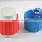 novelty top quality environmental colorful silicone cup sleeve with handle