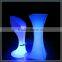 RGB color changeable battery rechargeable glowing event led cocktail table