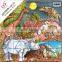 Environment friendly kids puzzle games/paper puzzle/educa puzzle