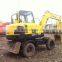 mini excavator for sale , used hyundai mini excavator 60w-7,high performance hydraulic excavator, wheel excavator