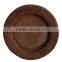 round rattan basket tray