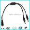 Good quality 5.5mm 2 male to female splitter cable
