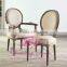 louis style white wood wedding chairs