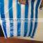 Flat striped bags with die cut type thickness 80mic