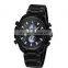 WEIDE Fashion Men Analog Digital Quartz Movement LCD Display Water Resistant Full Stainless Steel watch