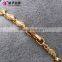 18k gold xuping jewelry lovely flower charm bracelet